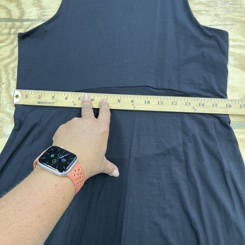 Athleta Santorini Dress Thera High Neck Black Lightweight Women Size Medium - Picture 13 of 14